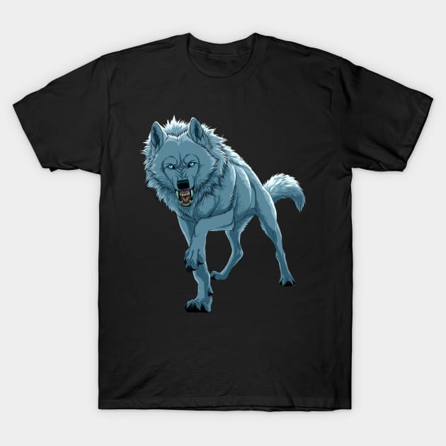 WILD WOLF STICKER - ANIMALS T-Shirt by JMPrint